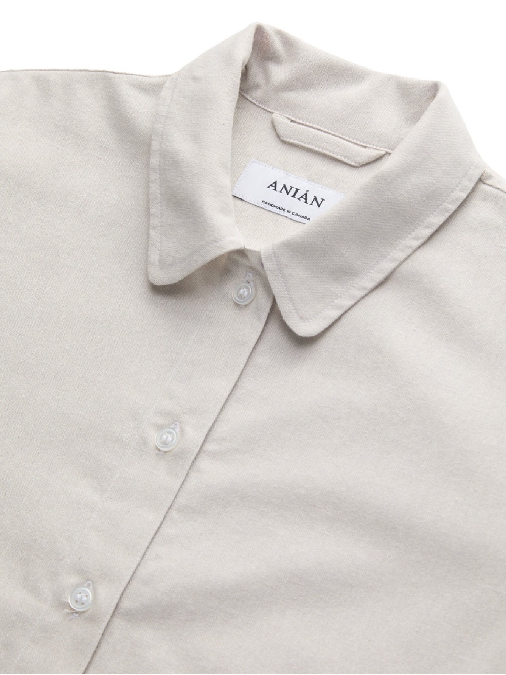 ANIAN York Crop Shirt - Neutral - Small - Picture 11 of 11